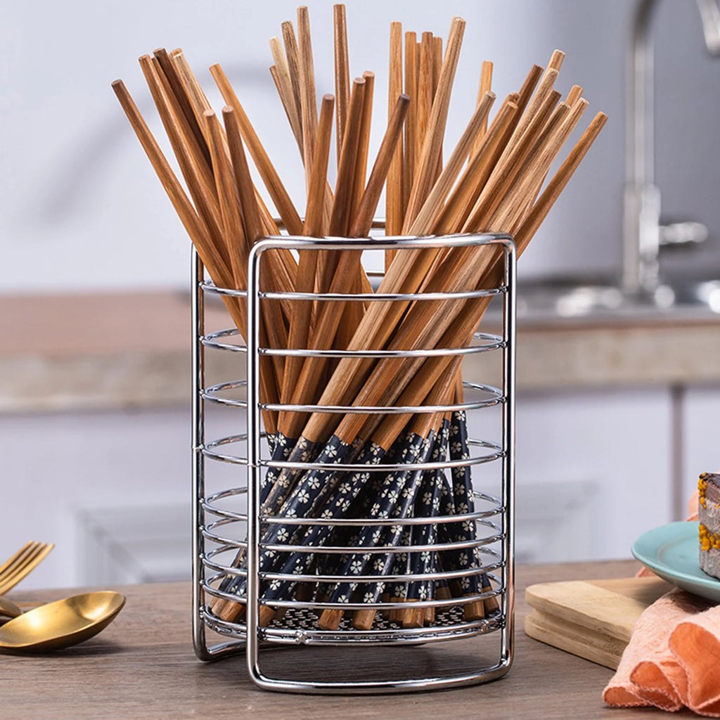 Kitchen Cutlery Holder Utensil Drainer Rack