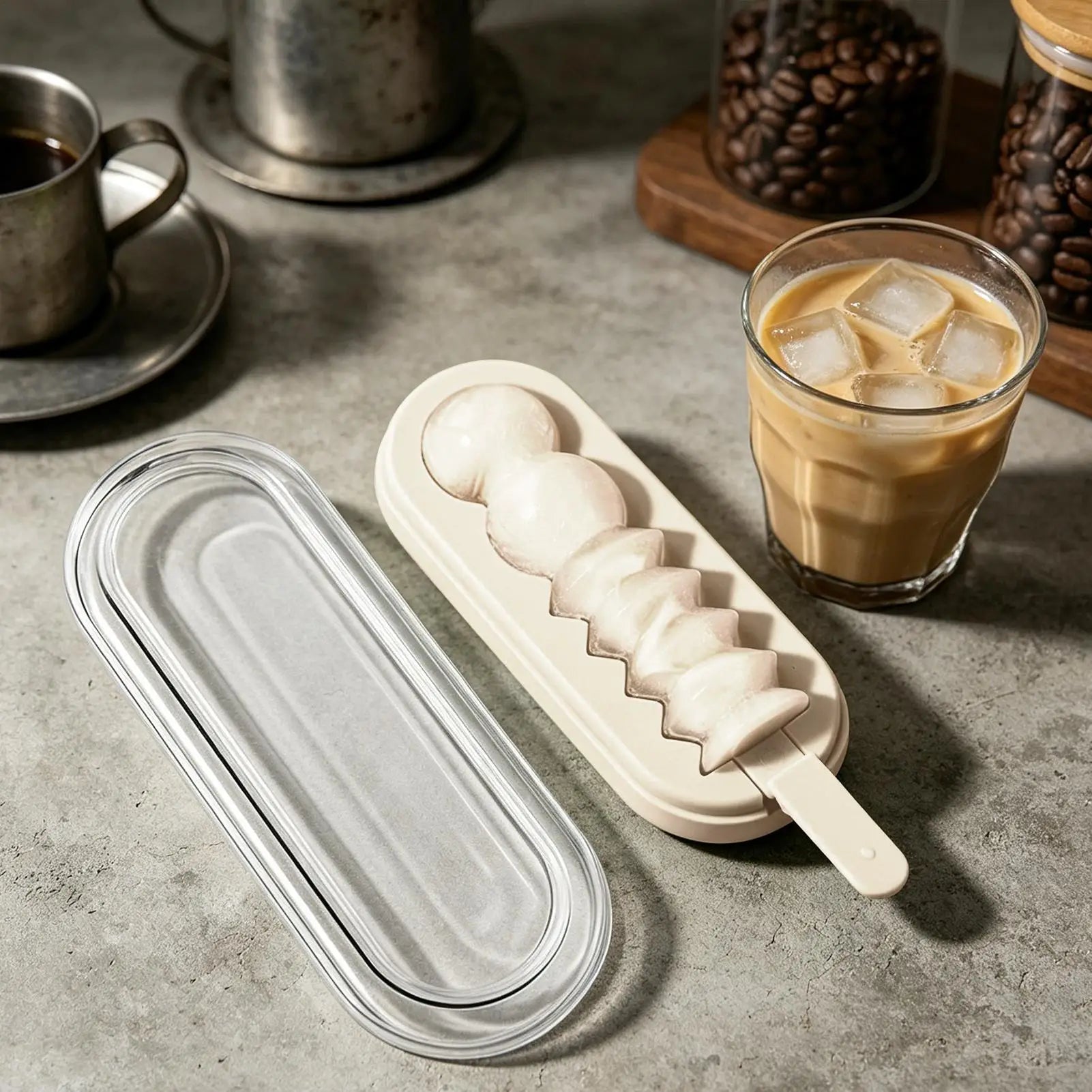 Silicone Ice Cream Stick Mold – Reusable DIY Ice Cream & Ice Ball Maker