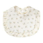 Flower Print Baby Bibs Soft Cotton Feeding Scarf for Girls