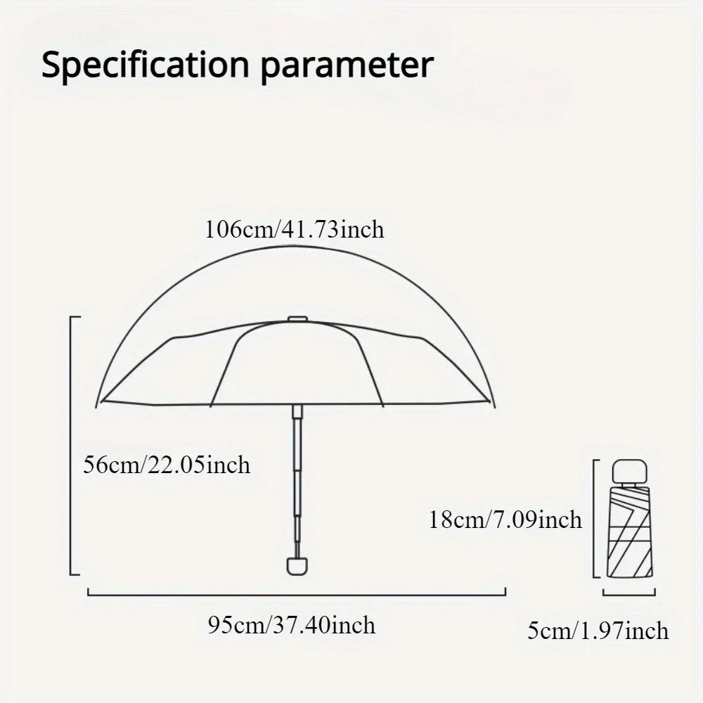 Buy Ultra Light Mini 5-Fold UV Sun Umbrella Pocket Capsule
