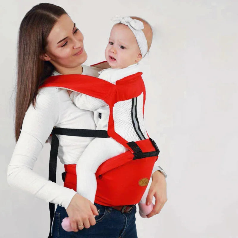 Ergonomic Baby Carrier with Hip Seat Newborn to Toddler Sling (0–48M)
