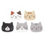Cat Silicone Cup Coasters 5pcs Waterproof Heat Resistant Table Mats