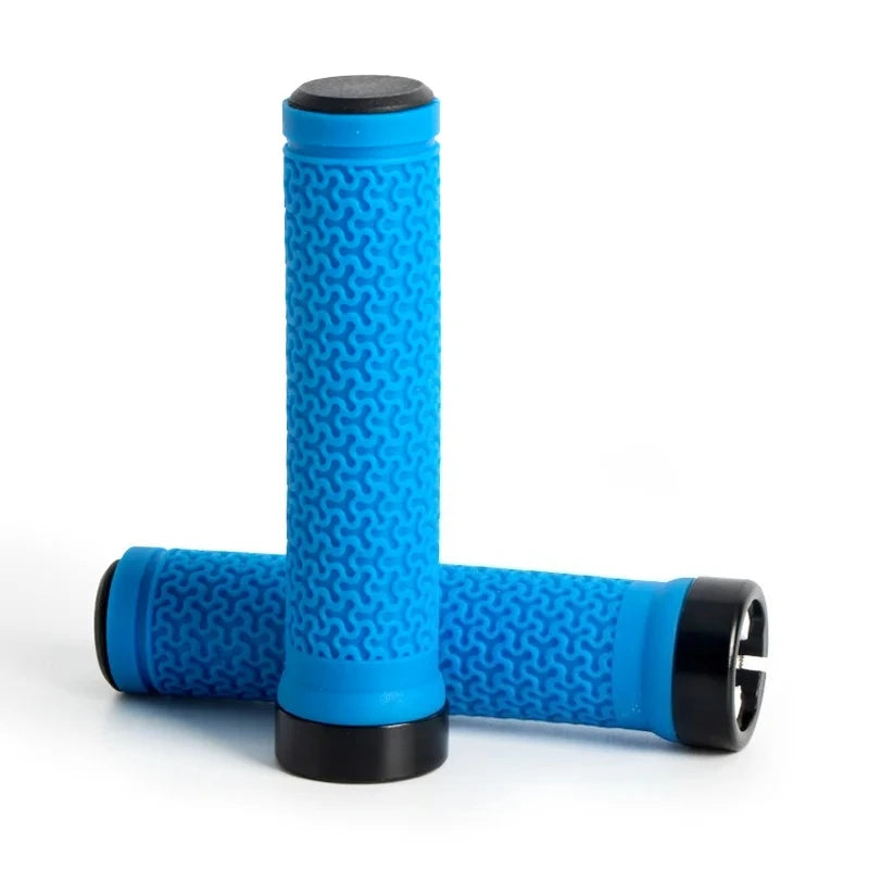 MTB Bike Handlebar Grips Single Lock Rubber Non-Slip Cycling Grip