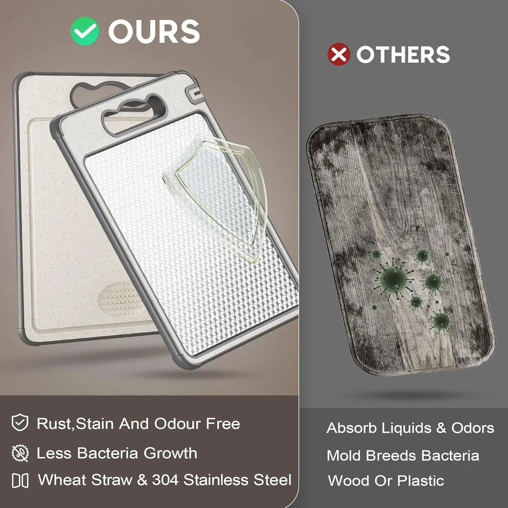 Stainless Steel Cutting Board Double-Sided Board