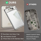 Stainless Steel Cutting Board Double-Sided Board