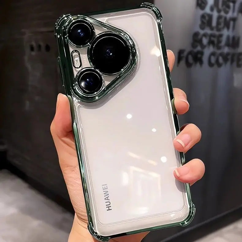 Luxury Clear Electroplated Case for Huawei Pura 80 Pro Plus & 80 Ultra