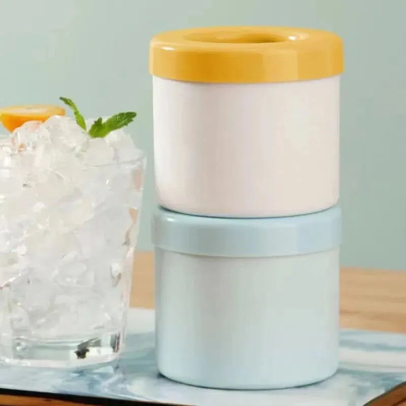 Silicone Round Ice Cube Mold DIY Ice Maker Tray for Drinks & Bar Use