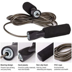 Steel Wire Jump Rope Adjustable Speed Skipping Rope Fitness Workout