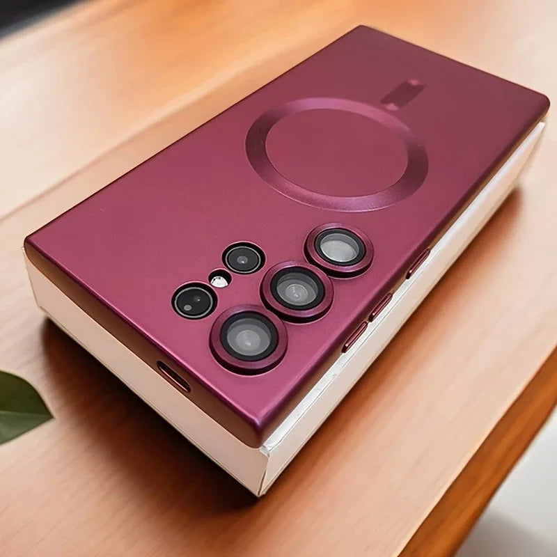 Luxury Magnetic Case for Samsung Galaxy S23 S24 S25 S26 Ultra