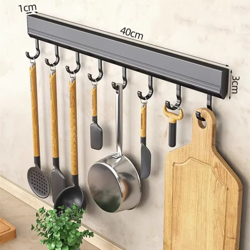 Kitchen Hook Rack Space Saving Organizer