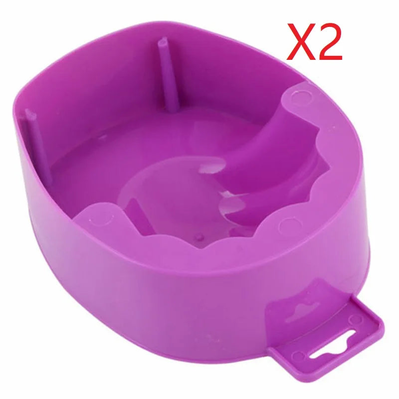 1/2PC Hand Soak Bowl Nail Care & Manicure Spa Tool