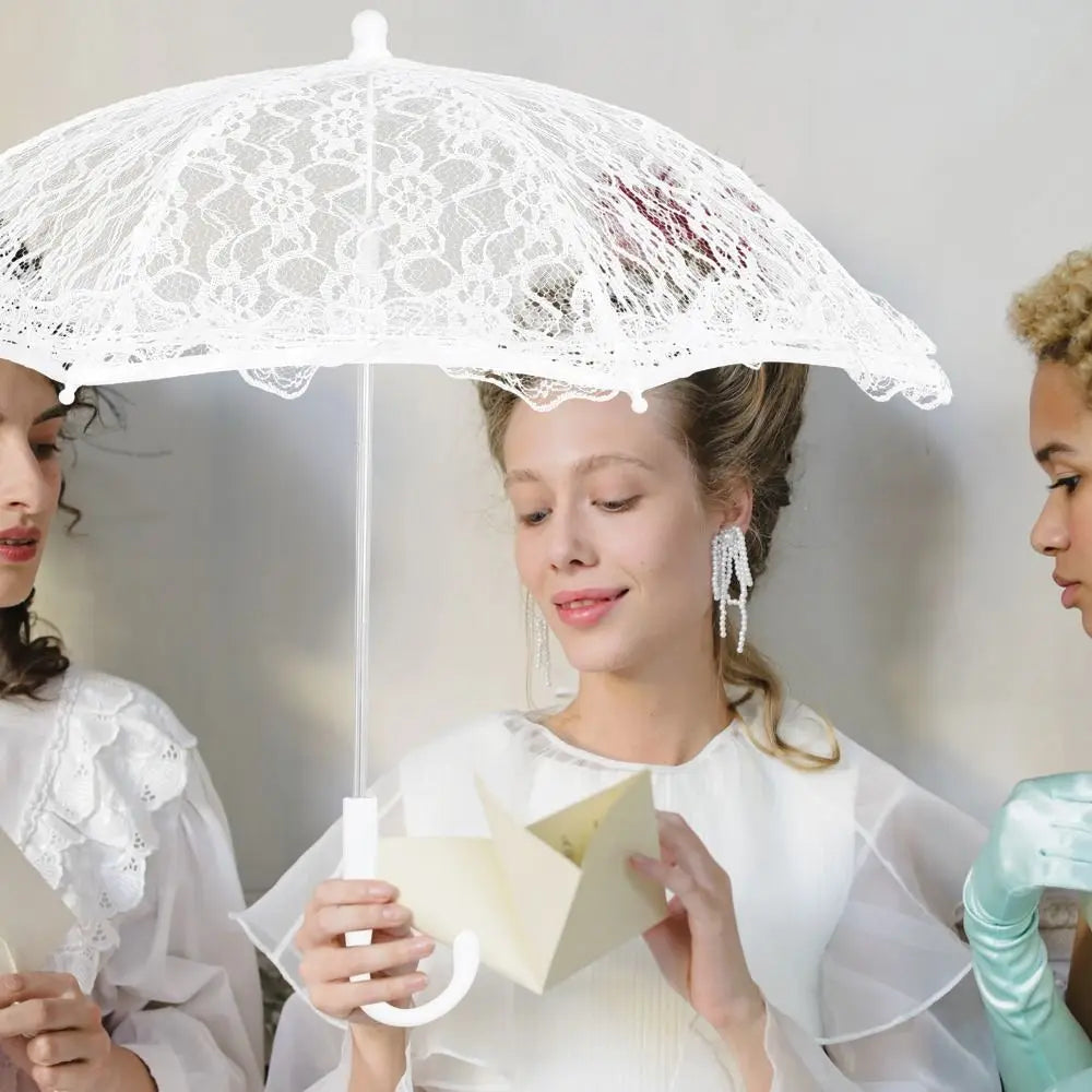 Buy Elegant Lace Bridal Umbrella Lolita Wedding Parasol Main image