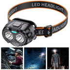 Motion Sensor Rechargeable LED Headlamp Ultra Bright