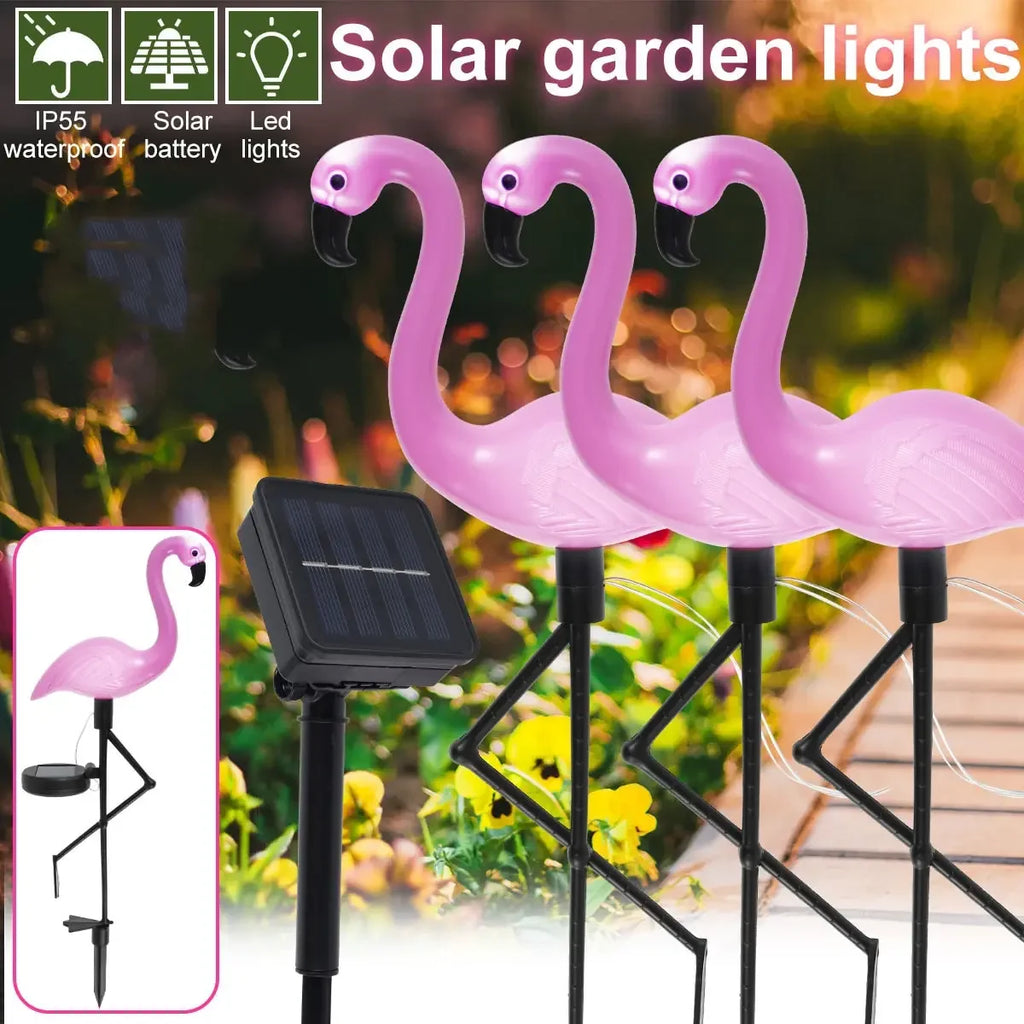 Flamingo Solar Garden Light Waterproof LED Stake