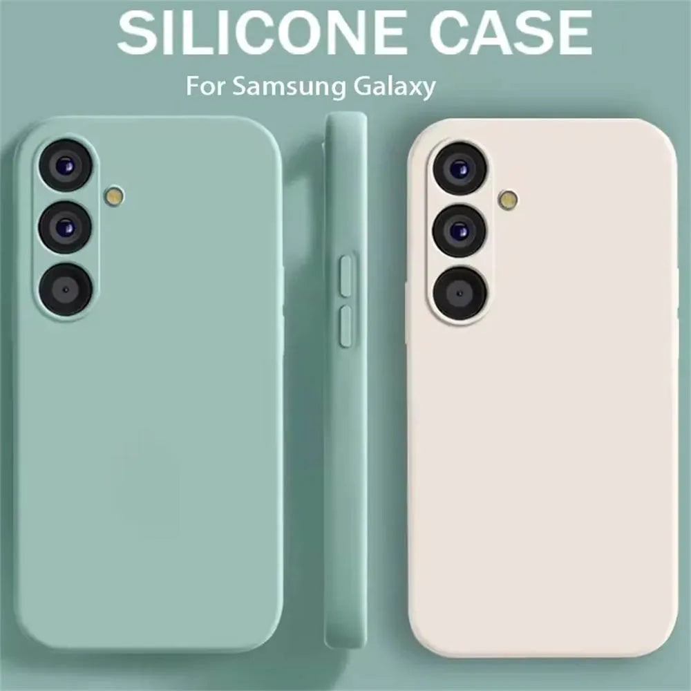 Liquid Silicone Camera Protection Case for Samsung Galaxy S24 S25 S26