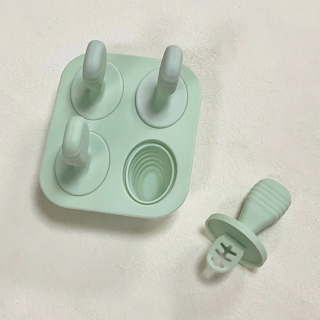 Baby Silicone Ice Cream Mold – Non-Toxic Ice Cube Tray & Breast Milk Storage