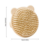 Baby Hair Brush Soft Scalp Massager Cute Bear Bath Brush