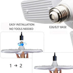 E27 Foldable LED Garage Light 28W Ceiling Lamp