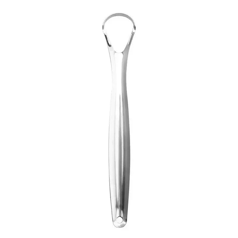 Reusable Stainless Steel Tongue Scraper Fresh Breath Oral Hygiene Tool