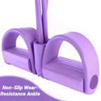 Pedal Resistance Bands 4 Tube Fitness Tensioner for Home Workout