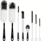 8PCS Bottle Cleaning Brush Set  Long Handle Cleaner