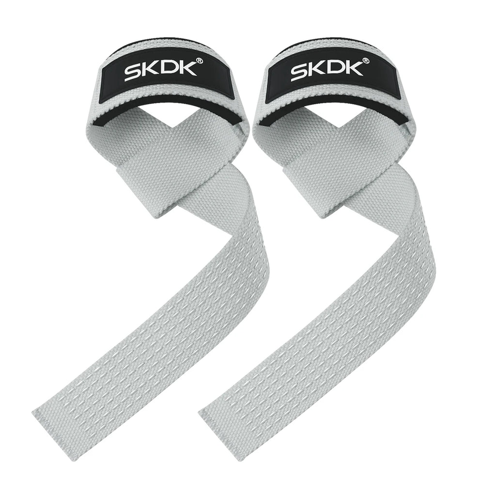 Silicone Gym Hand Grips Lifting Straps Deadlift Wrist Support Pair