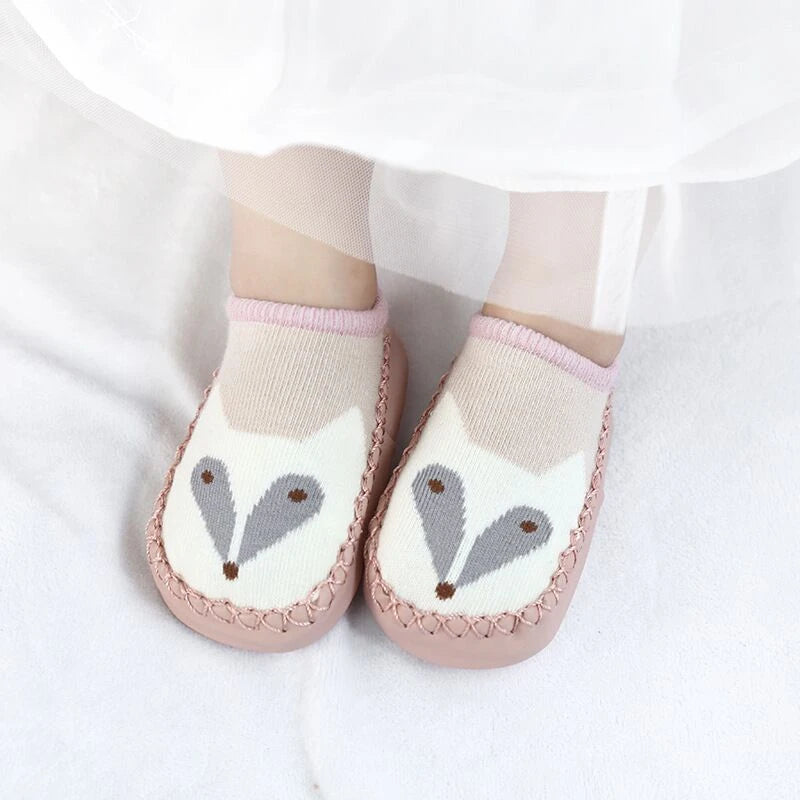Baby Socks Slippers Rubber Sole Anti-Slip Indoor Shoes for Toddlers