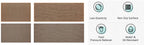 Washable Faux Sisal Kitchen Rug Non-Slip Rubber Back Runner Mat