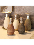 Creative Retro Ceramic Soap Dispenser Pump Bottle for Bathroom & Kitchen