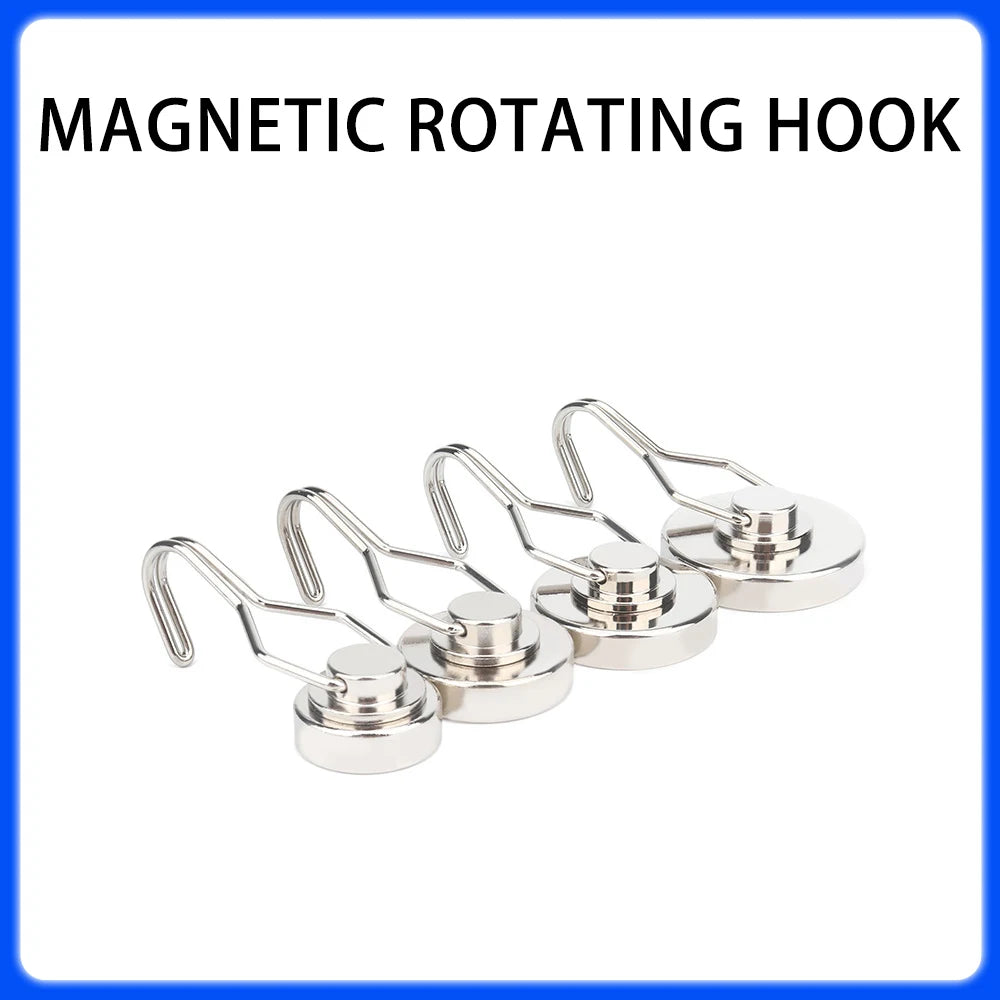 Strong Magnetic Rotating Hook Heavy Duty Neodymium Magnet Hook