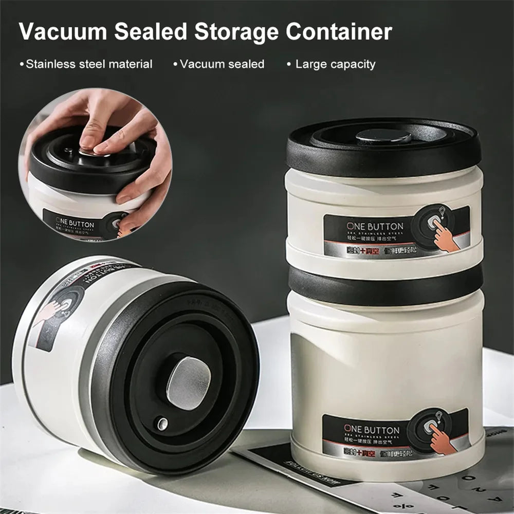 Vacuum Coffee Bean Storage Canister
