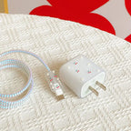 Cute Cherry Charger Cover for iPhone 20W USB Cable Protector