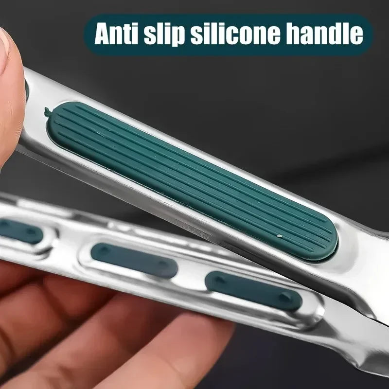 Stainless Steel Kitchen Tongs – Heat Resistant BBQ & Food Clip Tool
