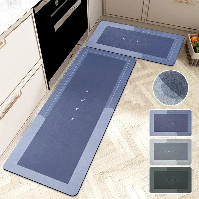 Diatomite Kitchen Rug Super Absorbent Non-Slip Long Floor Mat
