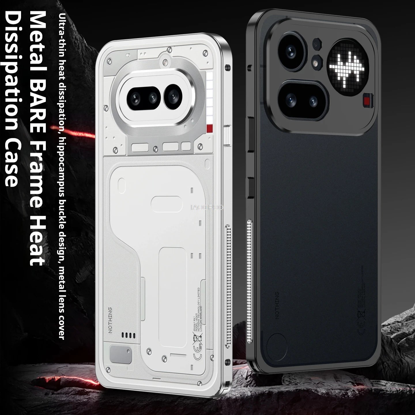 Aluminum Metal Bumper Case for Nothing Phone 4A Pro 3A Pro Lite