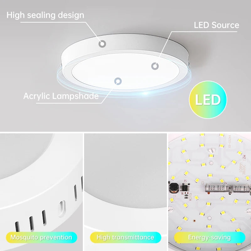 Ultra Thin LED Ceiling Lamp for Bedroom & Living Room