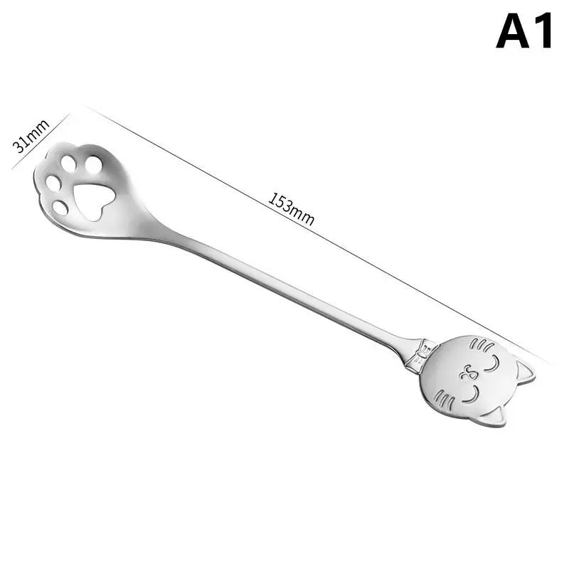Cat Claw Spoon Stainless Steel – Cute Coffee, Tea & Dessert Mixing Spoon