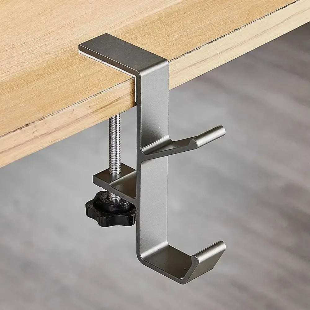 Multi Functional Headphone Stand Table Hook Hanging Holder Metal Rack for Headse
