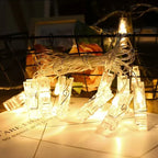 Photo Clip Fairy String Lights Warm LED Garland Lights