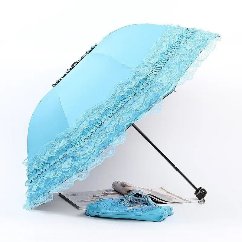 Buy Vintage Lace Gothic Parasol UV Protection