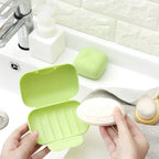 Portable Travel Soap Box – Covered Waterproof Soap Holder for Bathroom & Trips