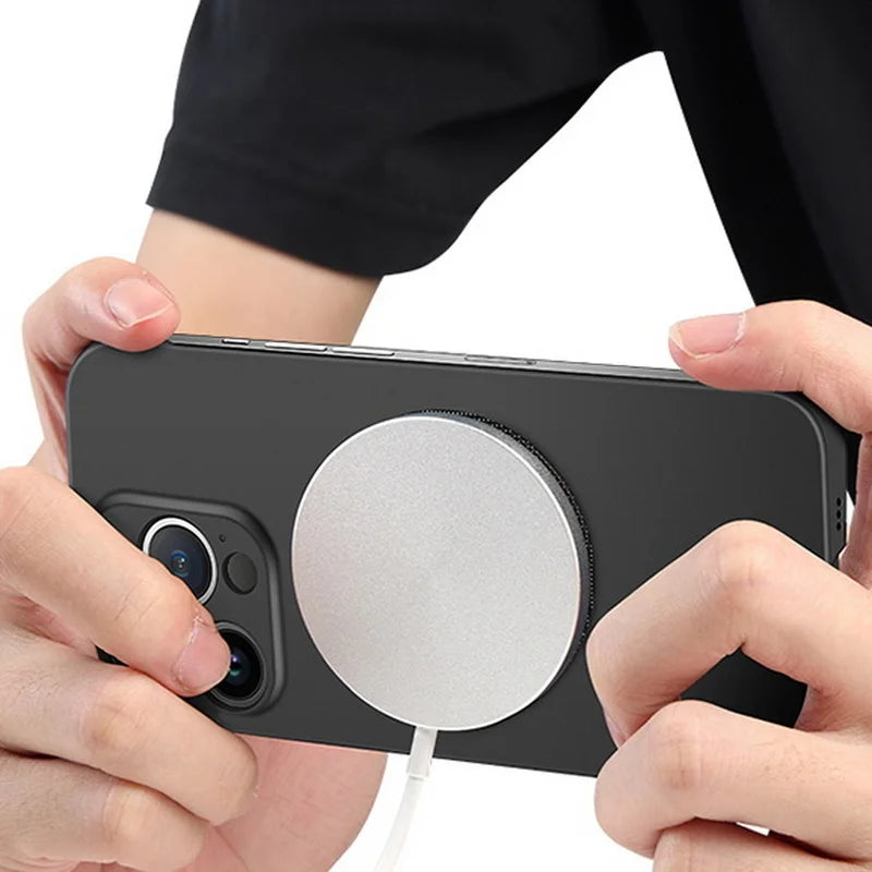 Magnetic Frameless Case for iPhone 15 14 13 12 11 Pro Max