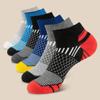 5 Pairs Men Ankle Socks Breathable Lightweight Casual Summer Trendy