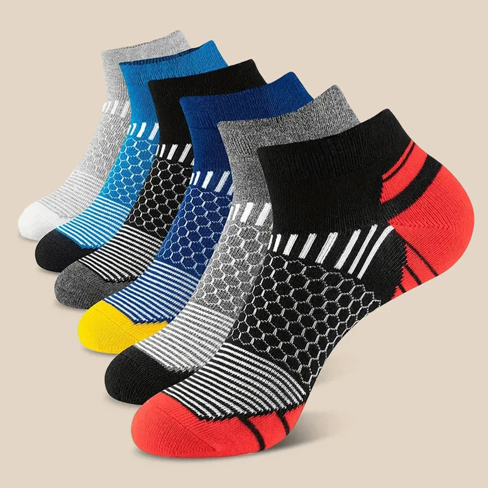 5 Pairs Men Ankle Socks Breathable Lightweight Casual Summer Trendy