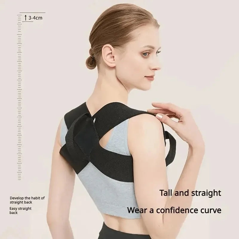 Adjustable Posture Corrector Belt Back Brace Clavicle Support