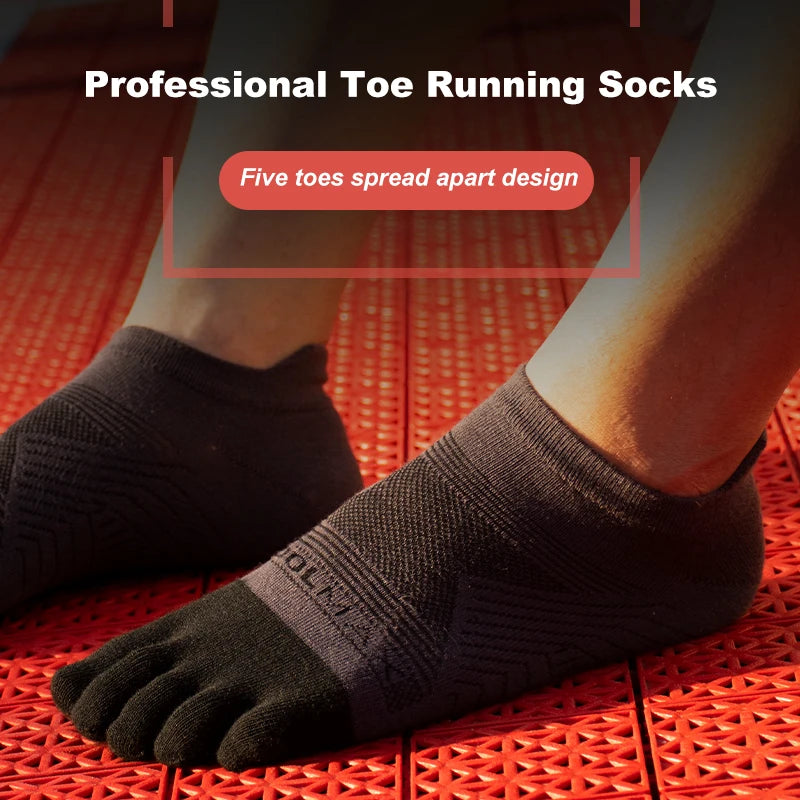 Five Finger Toe Socks Men Women Running Trail Quick Dry Breathable