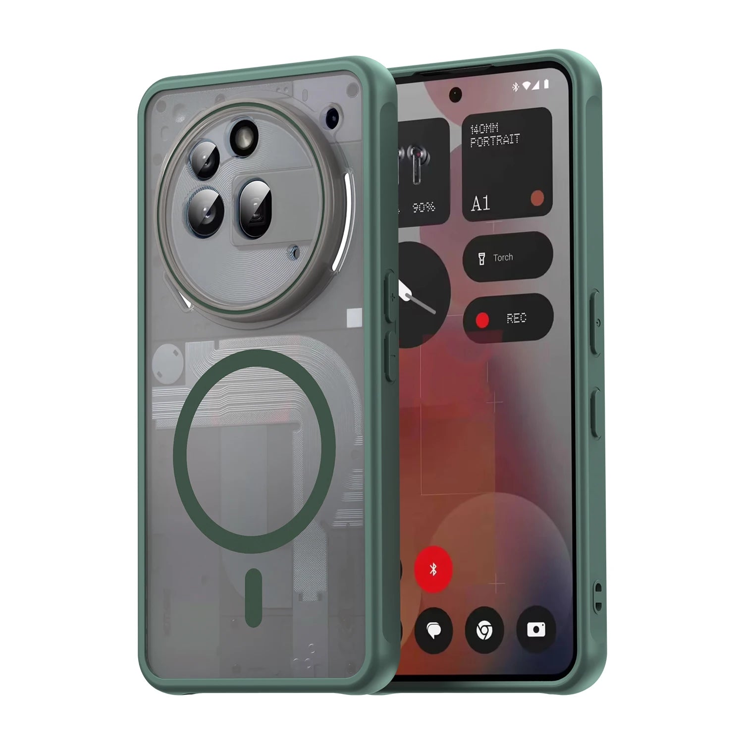 Matte MagSafe Magnetic Clear Case for Nothing Phone 3A 4A Pro Cover