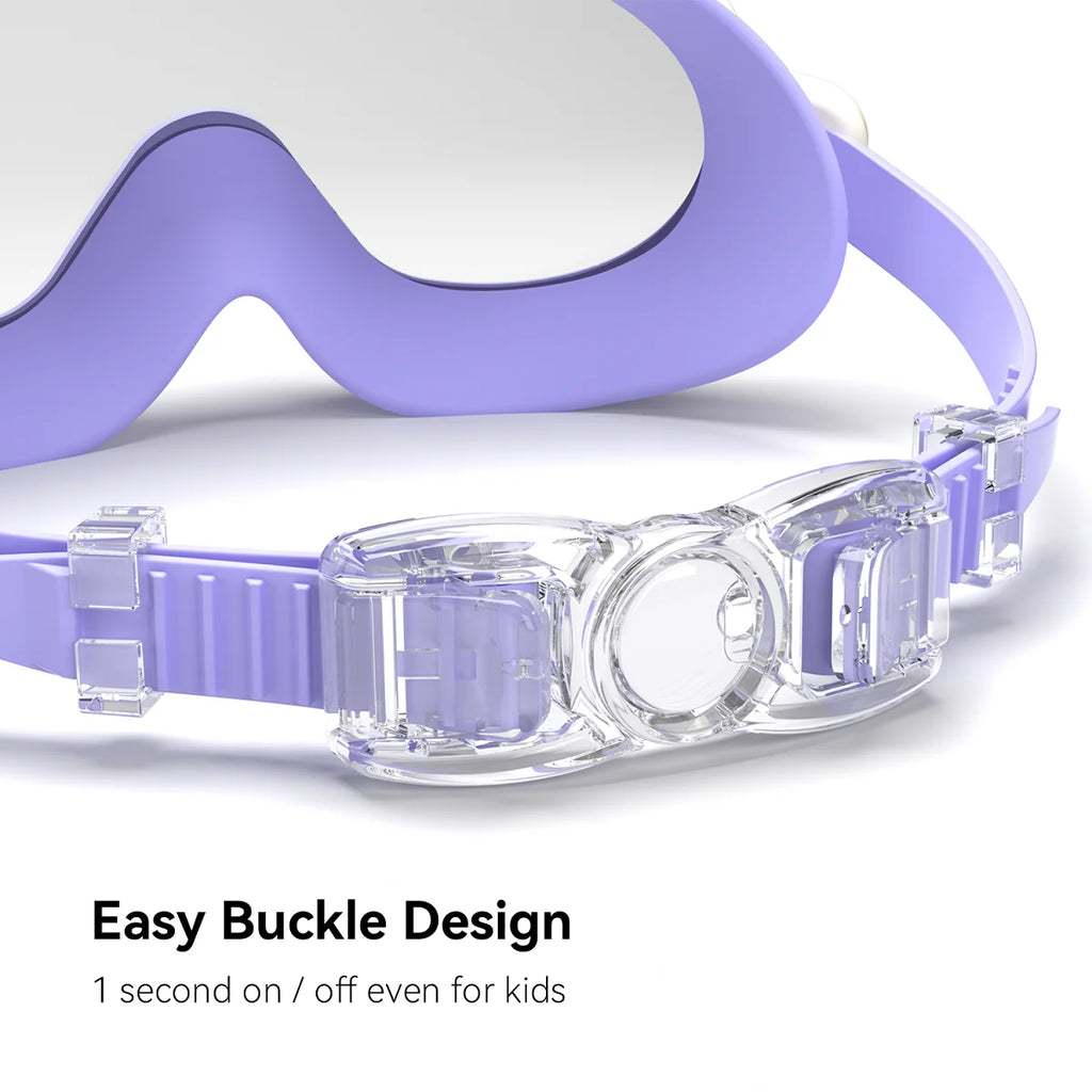 Kids Swimming Goggles Large Frame Anti-Fog Ages 6-15