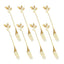 Leaf Coffee Spoon Set Stainless Steel – Gold & Silver Dessert Stirring Spoons