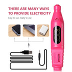 LINMANDA 6 in 1 Electric Nail Drill Kit Portable Manicure File Machine
